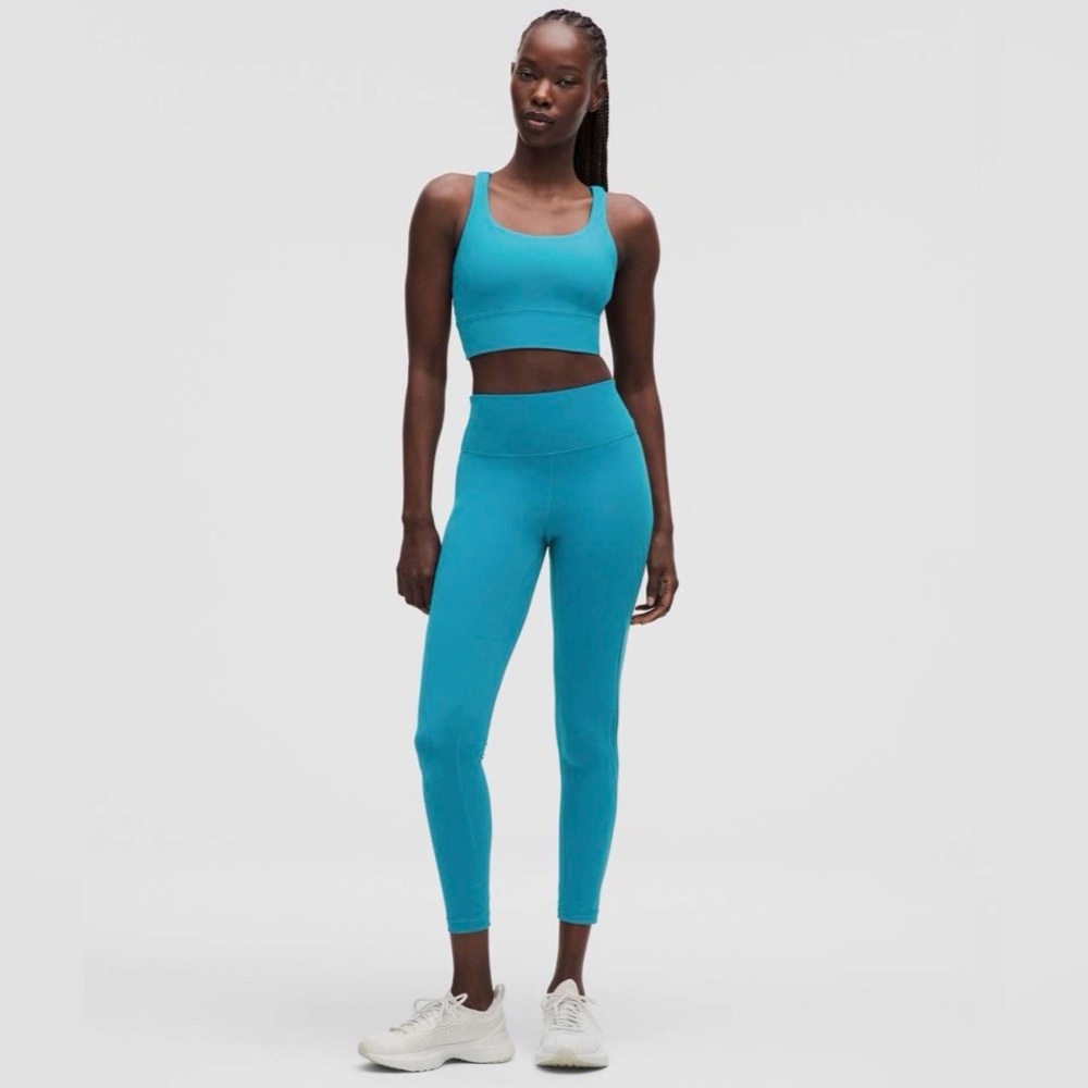Lululemon Athletica - Energy Longline bra, Hawaiian Blue (size 6)